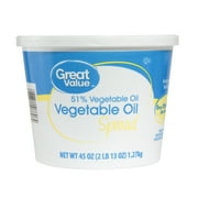 Great Value Vegetable Oil Spread, 45 oz