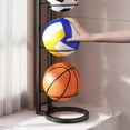thumbnail image 5 of Four-Tier Sports Ball Storage Rack with Removable Dividers, Heavy Duty Organizer for Soccer Volleyball Basketball Equipment, Garage Toy Organizer, 5 of 8