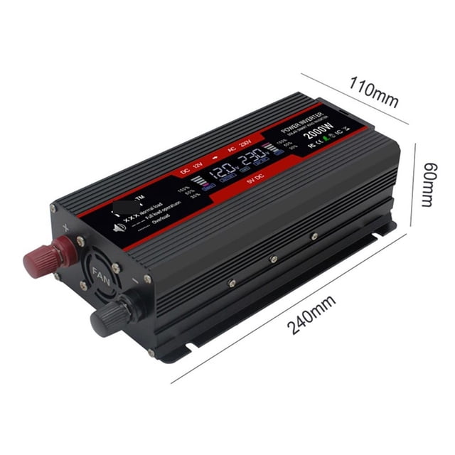 Modified Sine Wave LCD Inverter 12V To 220 Inverter 230 50Hz Power Converter 12V 220 Voltage Regulator Frequency Transmission ,Safety