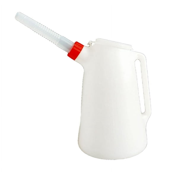 HLONK Pichet à Huile 2/3/4 Litre avec Bec Flexible Récipient à Mesurer Portable Translucide Gradué pour Voiture Moto