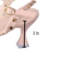 CHICVOMEY Pointed Toe Kitten Heels for Women 12 IN Low Heels with ...