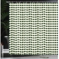 thumbnail image 3 of Ambesonne Checkered Shower Curtain, Gingham Check Classic Art, 69"Wx84"L, Hunter Green, 3 of 4
