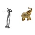 thumbnail image 1 of Figura De Resina De Elefante Golfista, Escultura Animal Moderna Para Amantes Del Golf, Estante Para Dormitorio, Escritorio, Decoración Del Hogar, Adorno De Club De Granja, 1 of 8