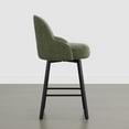 thumbnail image 4 of CHITA Swivel Upholstered Counter Bar Stool with Double-layer Cushion, 4 of 8