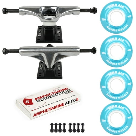 Skateboard Package 5.0 (7.75 ) Silver Trucks 55mm 83A Blue Cruiser Wheels Abec 5 price history on PriceWatchPro