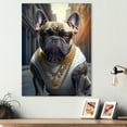 thumbnail image 2 of Designart Frenchie Gangster In NYC V Canvas Wall Art, 2 of 5