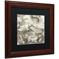thumbnail image 2 of Trademark Fine Art "La Mappa II" Canvas Art by Alan Blaustein, Black Matte, Wood Frame, 2 of 4