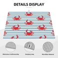 thumbnail image 3 of Balery Cute Red Crabs With Nautical Alfombrilla de Secado para Cocina, 18x24 Pulgadas, Súper Absorbente para Platos y Encimeras, 3 of 7