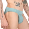 thumbnail image 4 of Cozy Knickes Leisure For Men Striped Printed Mid Waisted High Fork Breathable Mesh Large Size Comfortable Underpants Simple Regular Underwear, 4 of 6