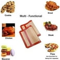 thumbnail image 2 of 2 Pack Silicone Baking Mat, Non-Stick Heat Resistant Premium Silicone Baking Mat for Cookies, Pizzas, Pretzels and More (16.5 inch x 11.6 inch) Red, 2 of 5