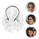 thumbnail image 1 of WEUVEB Diadema Con Velo Negro Y Para Bodas Y Celebraciones De Alta Elegancia, 1 of 8