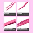 thumbnail image 6 of EXLEAF 2026 New Eyelash Applicator Tool Eyelash Extension Curved Lash Tweezer for Easy Lashes Application and Removal for Home, Salon, Daily, Travel, Party, 6 of 7
