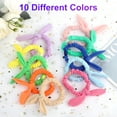 thumbnail image 2 of 10pcs Bunny Ear Hair Scrunchies, Removable Rabbit Ear Bowknot Scrunchies, Soft Elastic Hair Bands, No Crease Ponytail Holders Hair Ties, Solid Color Traceless Hair Accessories for Women Girls, 2 of 9