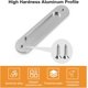 thumbnail image 3 of Paquete de 2 manijas ovaladas para puertas corredizas de aleación de aluminio mate con tornillos para puertas corredizas de granero, 3 of 5
