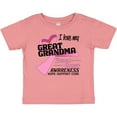 thumbnail image 3 of Inktastic I Love my Great Grandma- Breast Cancer Awareness- Hope, Support, Love Boys or Girls Baby T-Shirt, 3 of 5