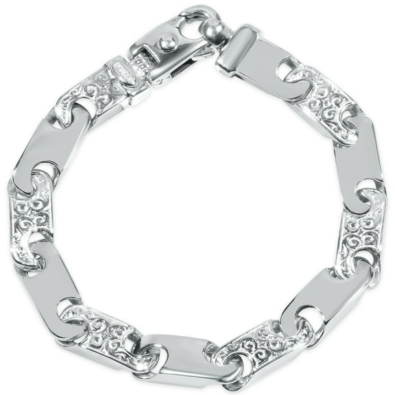 Pompeii Men's Designed 14k Gold (55gram) or Platinum (88gram) Link Bracelet 8.5" (,)