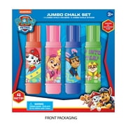 Paw Patrol Jumbo Chalk Set includes 4 Jumbo Chalk Sticks & 4 Jumbo Chalk Holders
