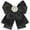 Black, variant on INSPIRE CHIC Women's Ribbon Brooch Bowknot Necktie School Uniform Pin Collar Bow Tie with Beads