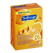 Softsoap Bar Soap, Sweet Honeysuckle and Orange Peel, 4 Count (Pack of 2)