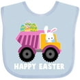 thumbnail image 3 of Inktastic Happy Easter Bunny Delivering Easter Eggs Boys or Girls Baby Bib, 3 of 4