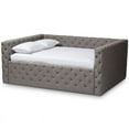 thumbnail image 1 of Baxton Studio Anabella Full Daybed with Foam Padding and Button-Tufting in Grey, 1 of 8