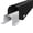 Black, variant on 1.5" Flanged U Channel Wire Guard Surface Cable Raceways - 60" Stick Length - 1 Stick - Black