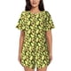 thumbnail image 1 of Fotbe Avocado Conjunto de Pijama Estampado para Mujer, 2 Piezas, Ropa de Dormir con Camiseta de Manga Corta y Shorts Suaves-Small, 1 of 6