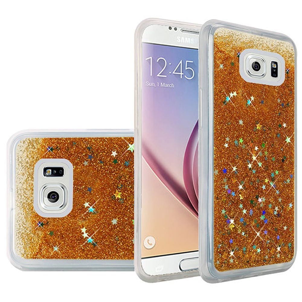  Samsung  Galaxy S6 Case  by Insten Liquid Quicksand  Glitter  