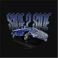thumbnail image 3 of Rollin Hard men's Side to Side Lowrider black classic fit front and back print graphic tee shirt, 3 of 5