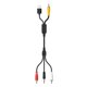 thumbnail image 1 of Convertidor digital a analógico SPDIF óptico digital Toslink a analógico estéreo Audio RCA Adaptador de audio con cable óptico, 1 of 5