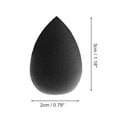 thumbnail image 2 of Unique Bargains 10 Pcs Mini Face Makeup Sponge for Bedrooms Black Hydrophilic Non-latex, 2 of 5