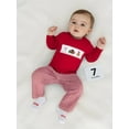 thumbnail image 4 of Miaouyo Toddler Baby Boys Girls Christmas Fall Outfit 6 12 18 24 Months 2T 3T Car Holiday Tree Long Sleeve Sweatshirt and Plaid Pants 2 Piece Set, 4 of 9