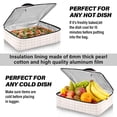 thumbnail image 5 of Iauyy Casserole Carrier for Hot Food Insulated Casserole Travel Carry Bag with Lid Food Warmer Bag for Party/Picnic,Solid-colored Checkered Pattern, 5 of 7