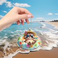 thumbnail image 1 of Adornos colgantes, regalos de decoración, decoración colgante Cool Swimming Circles Puppy Pendant 2D Flat Acrylic Backpack Pendant Hanging Car Pendant Decoration Decorative Flat, 1 of 9