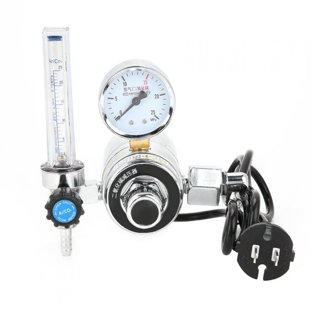 Regulador De Presión De Acero Inoxidable, Reductor De Presión De CO2, Calefacción Eléctrica Para Equipos De Soldadura Con Protección De Gas ANGGREK JIGS10