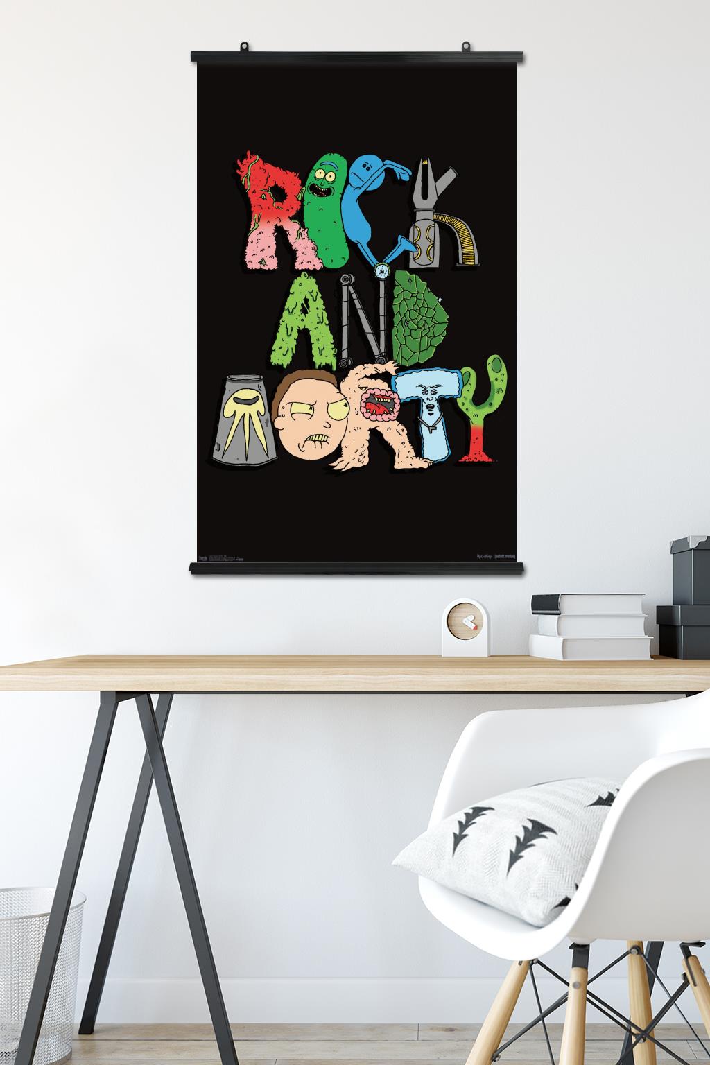 Rick And Morty - Sign Wall Poster, 22.375" x 34"