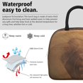thumbnail image 3 of Insulated Lunch Bag for Women, Floral Print Oxford Fabric Lunch Box, Leakproof Thermal Cooler Tote for Work, School & Picnic, Vintage Wood Print, 3 of 5