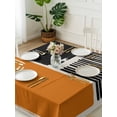 thumbnail image 3 of Orange Black Suqare Tablecloth - 60 x 60 Inch, Farmhouse Striped Modern Abstract Art Waterproof & StainResistant Tablecloth, Washable Oil-proof Table Cover for Dining/Party/Wedding/Camping/Buffet, 3 of 9