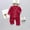 Red, variant on TAIAOJING Baby Clothes for Girls Toddler Boy Satin Silk Pajamas Set Long Sleeve Button Down Shirt Tops Pants Sleepwear 3-4 Years