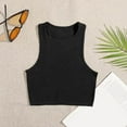thumbnail image 5 of Lixiuxyad Plus Size Tank Tops For Women Yoga Sleeveless Sports Vest Women's Chest Pad Loose Breathable Sexy Running Fitness Quick Drying Top(Black L), 5 of 5