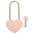 thumbnail image 1 of Small Heart Padlock with Key Couples Wishing Lock Jewelry Box Diary Book Lock, 1 of 5