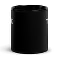 thumbnail image 3 of Black Glossy Mug, Thick Af  Donut Fitness Workout Gymnastic Weightli , M-3986 (11 oz), 3 of 3