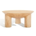 thumbnail image 6 of SAFAVIEH Couture Calhoun Contemporary Round Mango Wood Coffee Table, Natural, 6 of 11