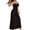 Black, variant on Tnhcen Women's Strappy Nightgown with Metal Chain Shoulder Straps, 100% Polyester Sheer Mesh Loose Long Maxi Sleep Dress for Sleeping & Casual Wear (S - L)