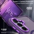 thumbnail image 4 of DOMAVER Samsung Galaxy S26 Case 6.3 Inch, MagSafe Compatible Matte Translucent Cover, Slim Shockproof Protective - Purple, 4 of 9