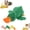 Green, variant on Cute Yellow Calming Duck Dog Toy with Soft Squeaker, Interactive Stuffed Quack Toy for Aggressive Chewers