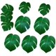 thumbnail image 1 of 10 Uds. De hojas tropicales falsas para decoración de mesa de fiesta de la selva hawaiana, fiesta temática de cumpleaños y boda, 1 of 4