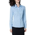 thumbnail image 2 of Women's Office Work Shirts Long Sleeve Button down Shirts Ladies V Neck Business Blouses, 2 of 9