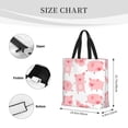 thumbnail image 4 of Naloa Kawaii Pigs Tote Bag for Women, Foldable Tote Bag With Zipper, Large Shoulder Bag, Top Handle Handbag for Travel, Work, Shopping, 4 of 9