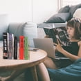 thumbnail image 3 of Milisten 1pc Book Rack Desktop Star Bookshelf Magazine Storage Shelf for Office Home, 3 of 6